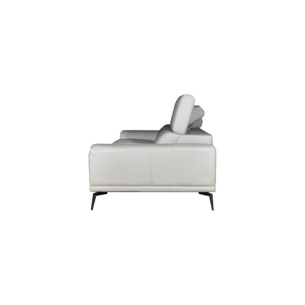 ENZO 3 Seater Leather Sofa - Image 5